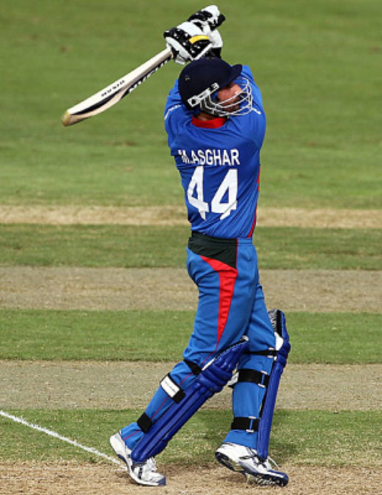 Asghar Stanikzai top scored for Afghanistan with an unbeaten 39, Afghanistan v Ireland, ICC World Twenty20 warm-up, Providence, April 28, 2010