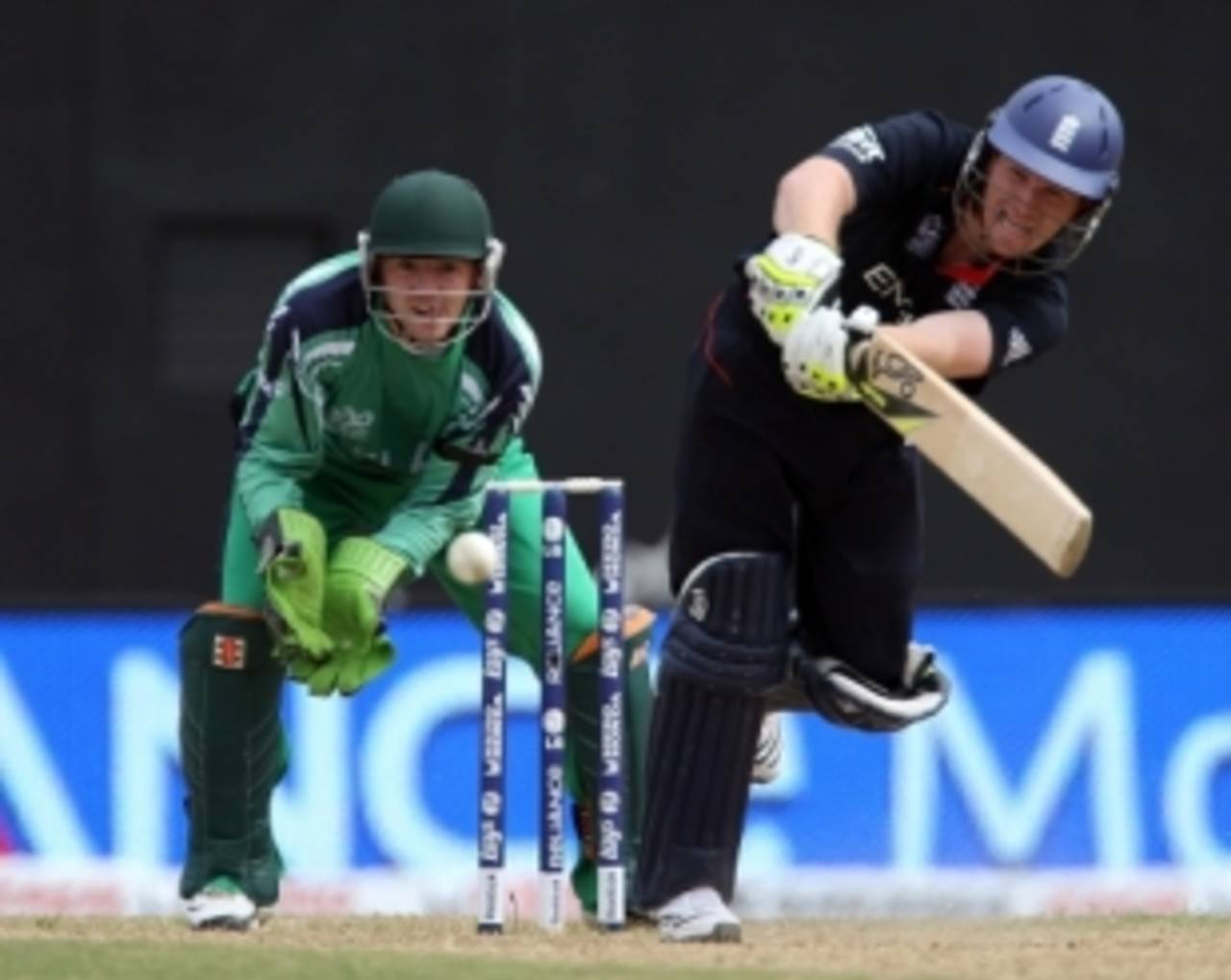 Once again Eoin Morgan provided the spark in England's middle order, England v Ireland, World Twenty20, Guyana, May 4, 2010