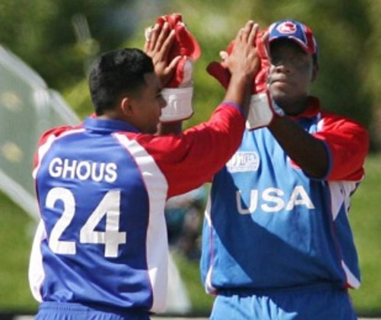 Muhammad Ghous celebrates Dean Morgan's wicket, USA v Jamaica, 2nd Twenty20, Lauderhill, Florida, May 23, 2010