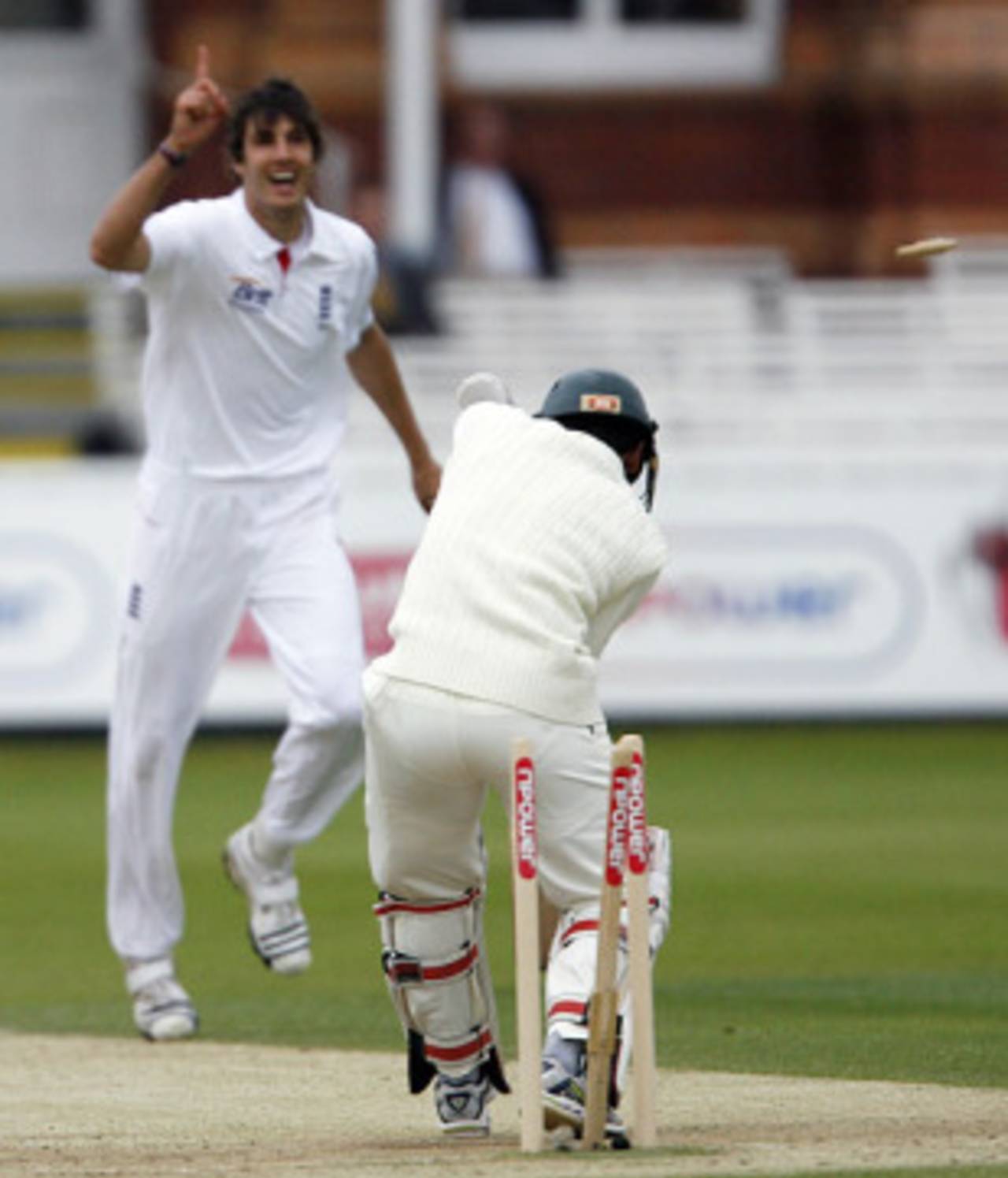 Steven Finn removed Mushfiqur Rahim with the second new ball, England v Bangladesh, 1st Test, Lord's, May 29, 2010