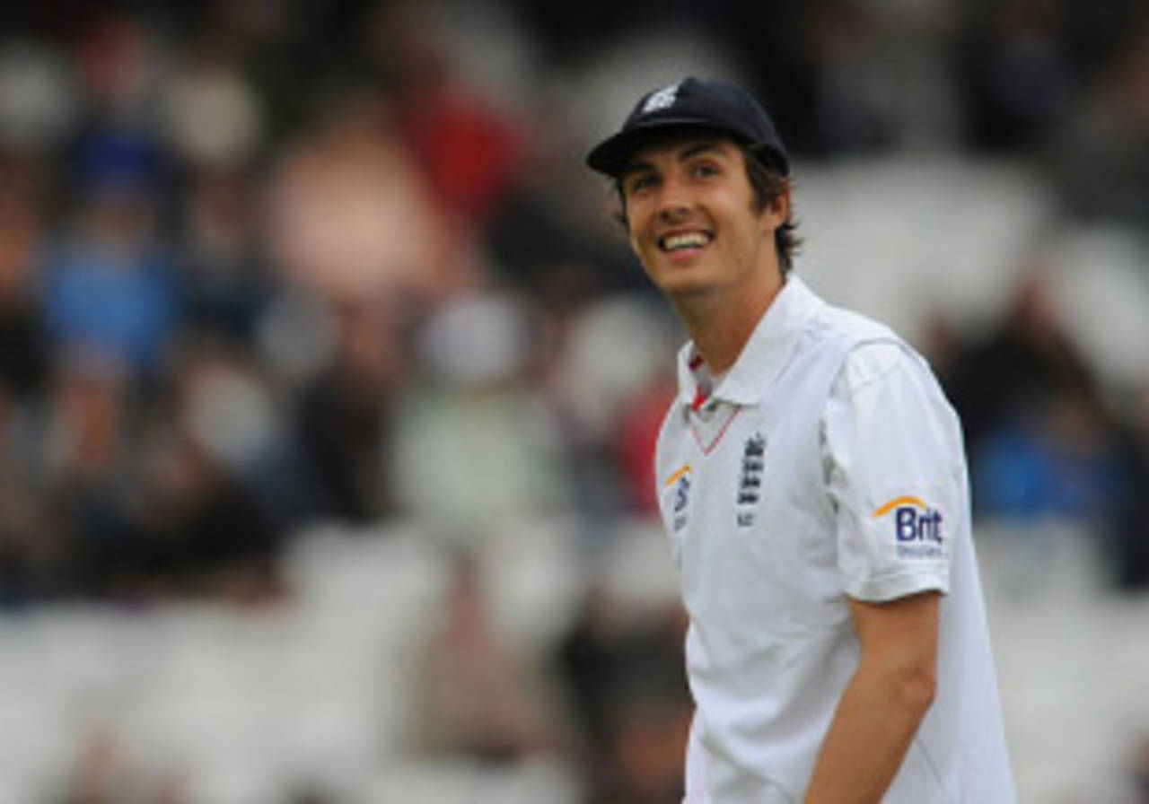 There was plenty for Steven Finn to smile about as he took his wicket tally up to four on a dank day at Lord's&nbsp;&nbsp;&bull;&nbsp;&nbsp;Getty Images