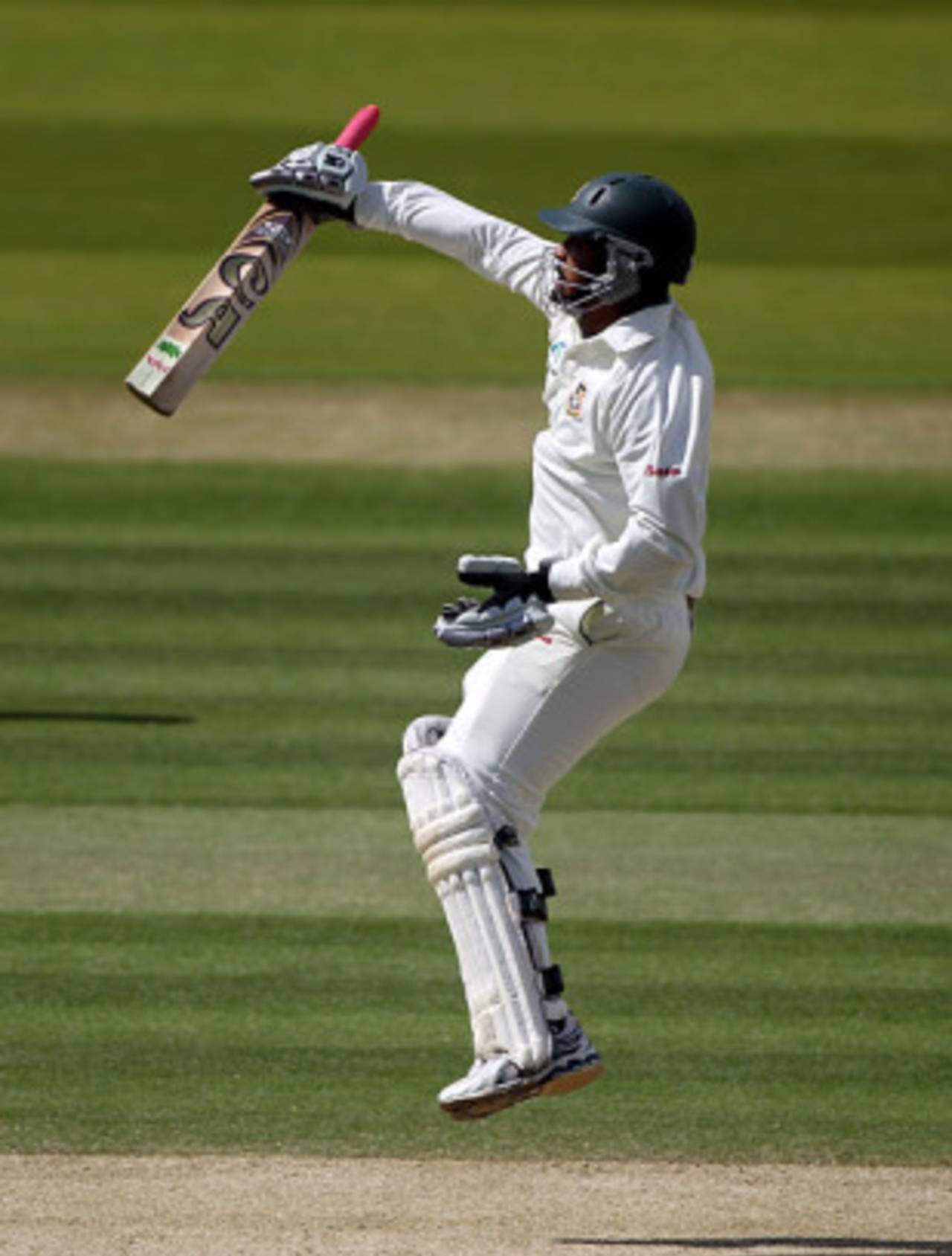 Tamim Iqbal celebrates his blistering hundred, England v Bangladesh, 1st Test, Lord's, May 30, 2010 
