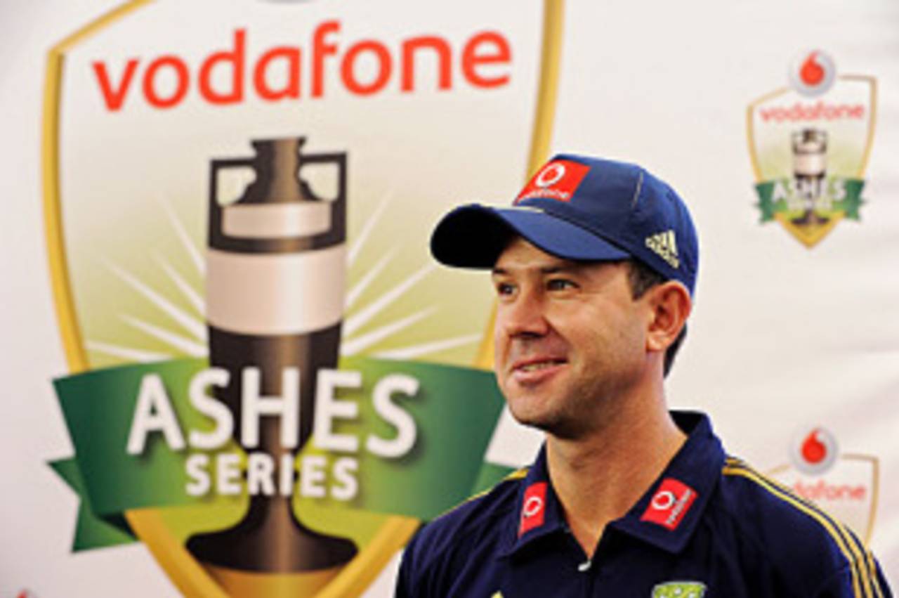 Ricky Ponting speaks during the sponsor announcement of the 2010-11 Ashes, Sydney, June 2, 2010 