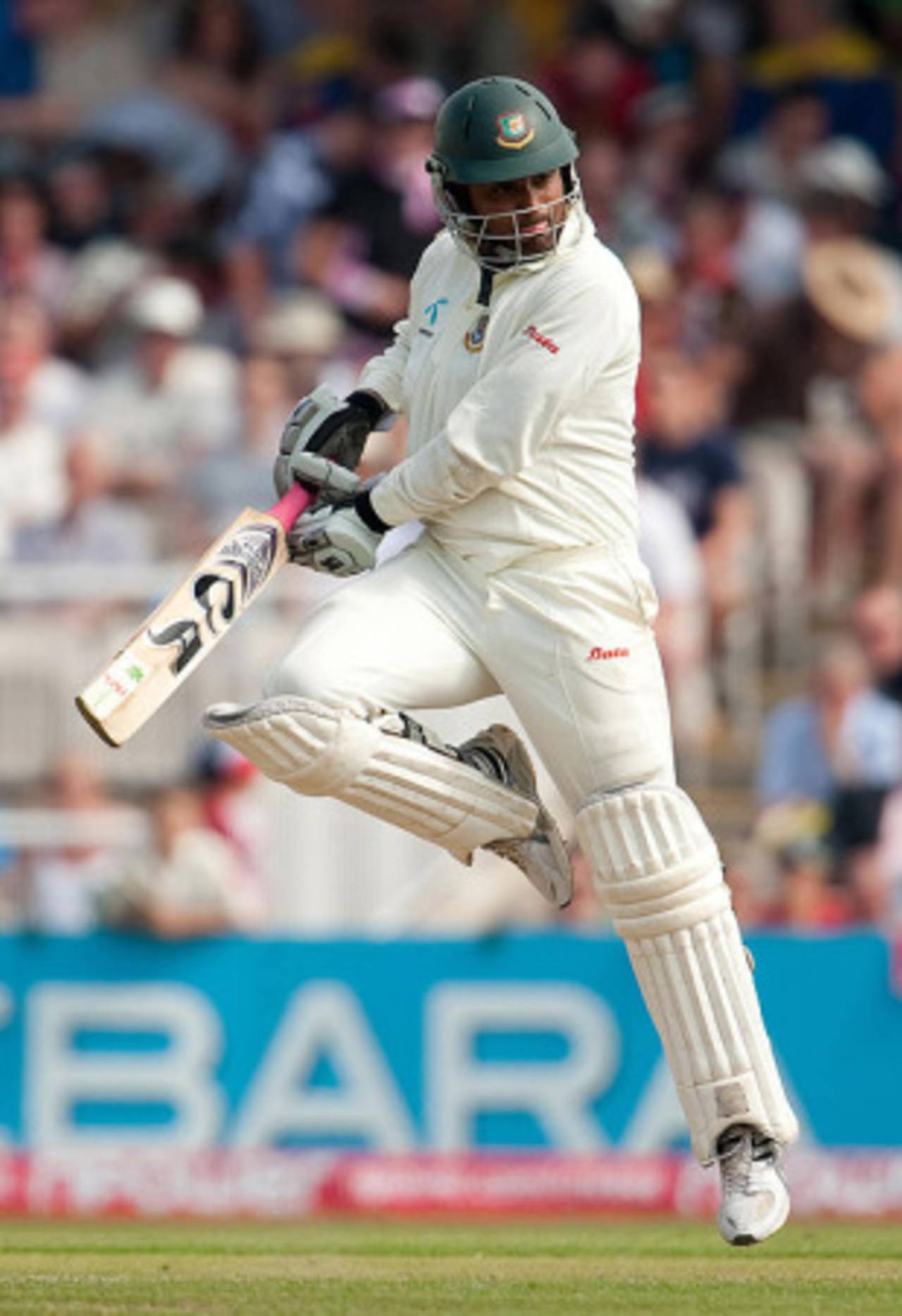Tamim Iqbal played with typical aggression for his second Test hundred against England, England v Bangladesh, 2nd npower Test, Old Trafford, June 5, 2010