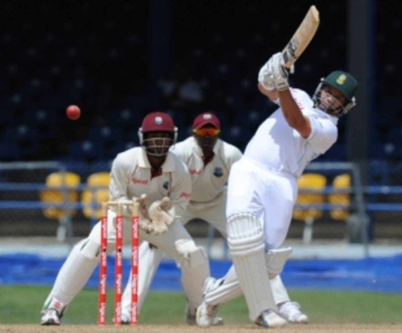 Ashwell Prince built an important partnership with AB de Villiers after wickets had fallen in the morning, West Indies v South Africa, 1st Test, Trinidad, June 11, 2010