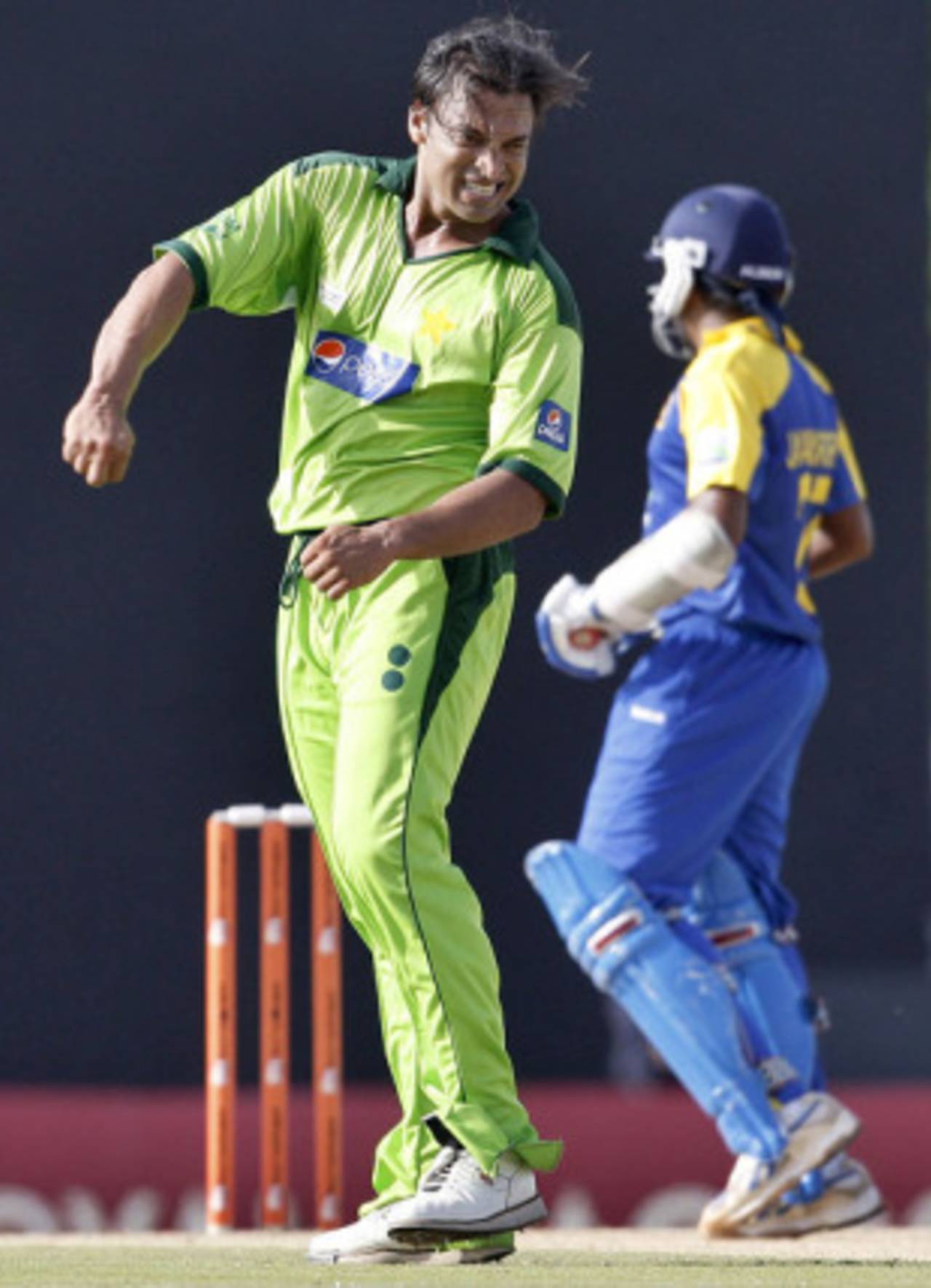 Shoaib Akhtar struggled through his overs but was effective, Sri Lanka v Pakistan, Asia Cup, Dambulla, June 15, 2010