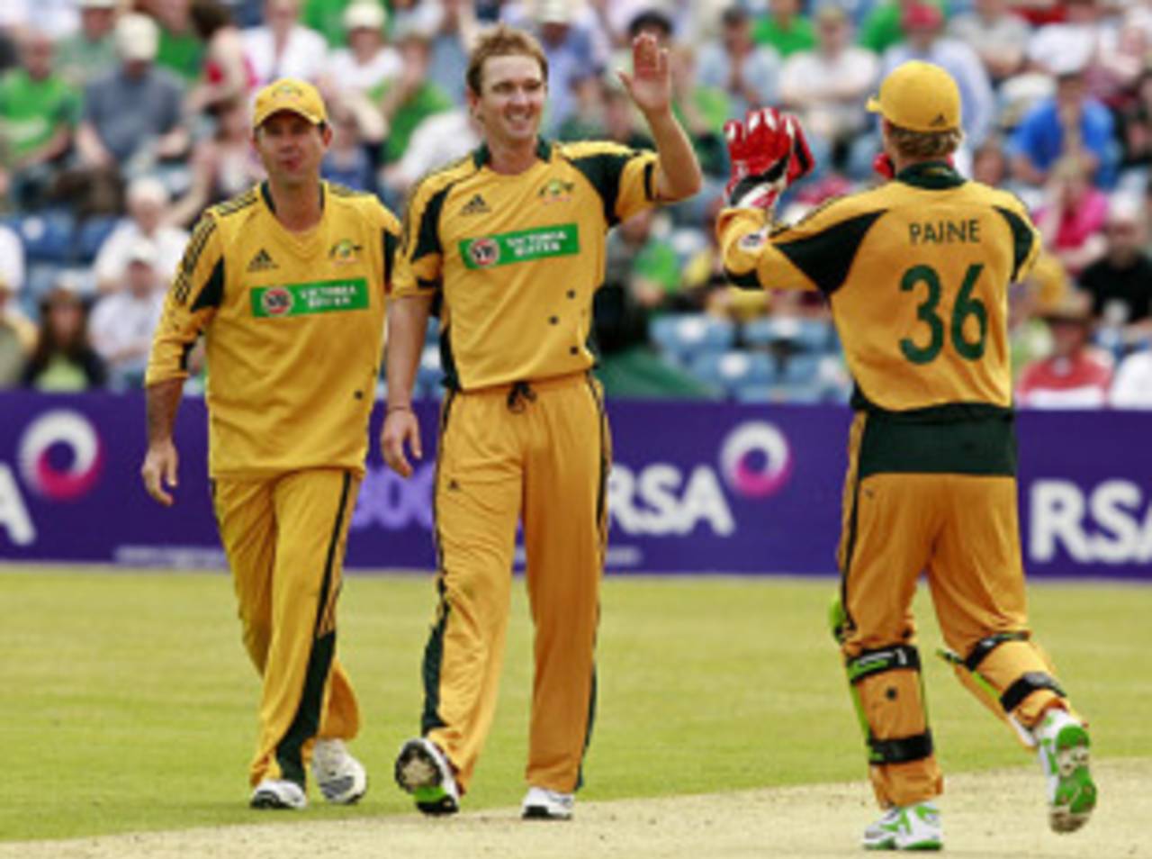 Nathan Hauritz removed William Porterfield for 39, Ireland v Australia, Only ODI, Dublin, June 17, 2010