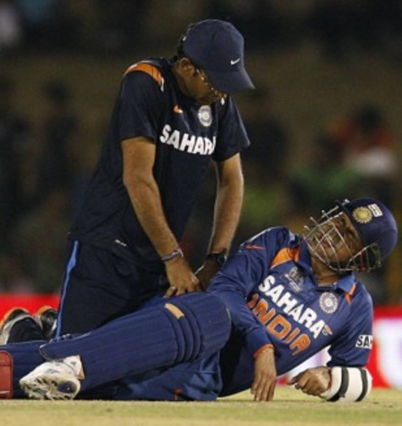 Virender Sehwag suffered from a hip problem, India v Pakistan, 4th ODI, Asia Cup, Dambulla