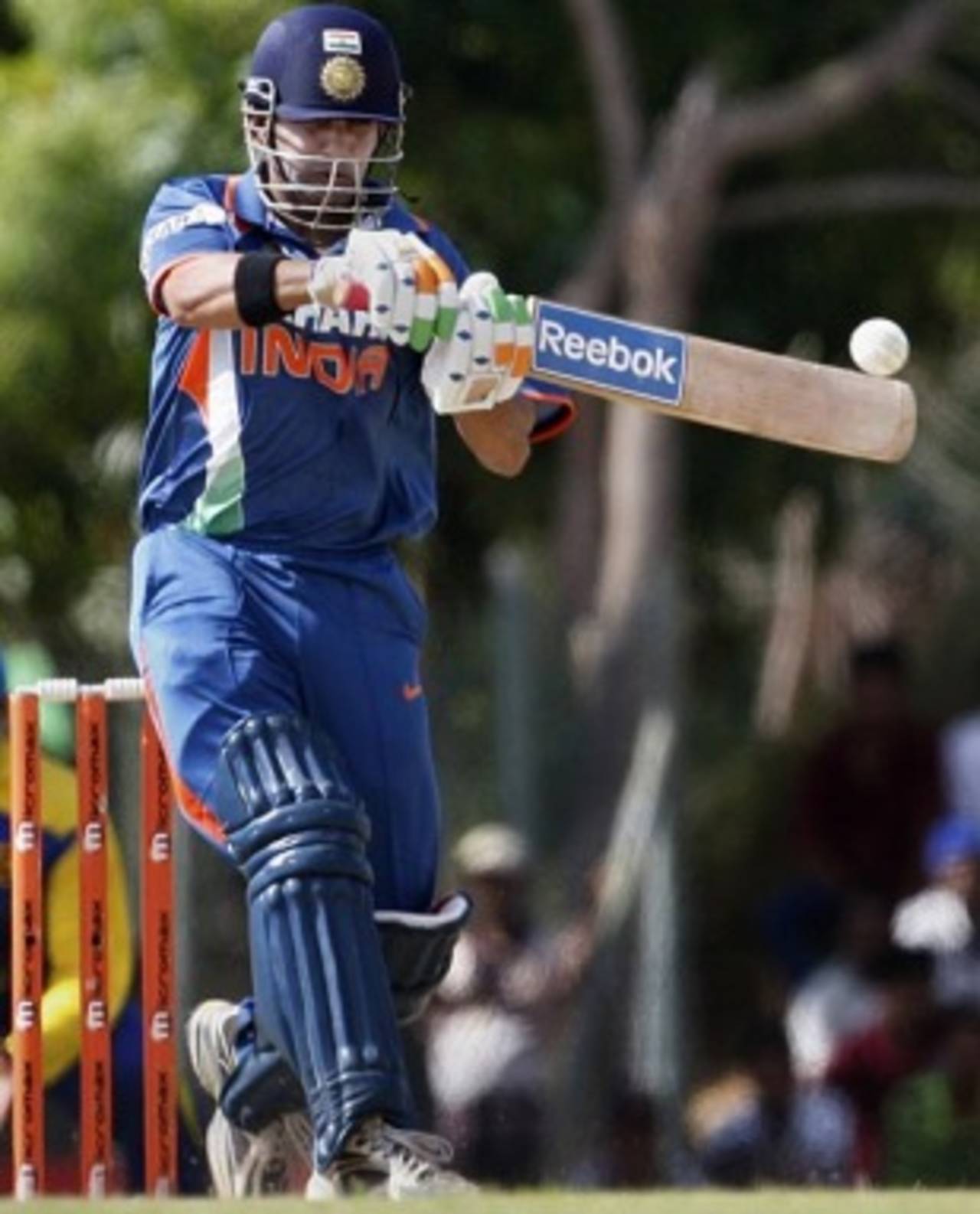 Gautam Gambhir lines up to pull the ball, Sri Lanka v India, 6th ODI, Dambulla, June 22, 2010