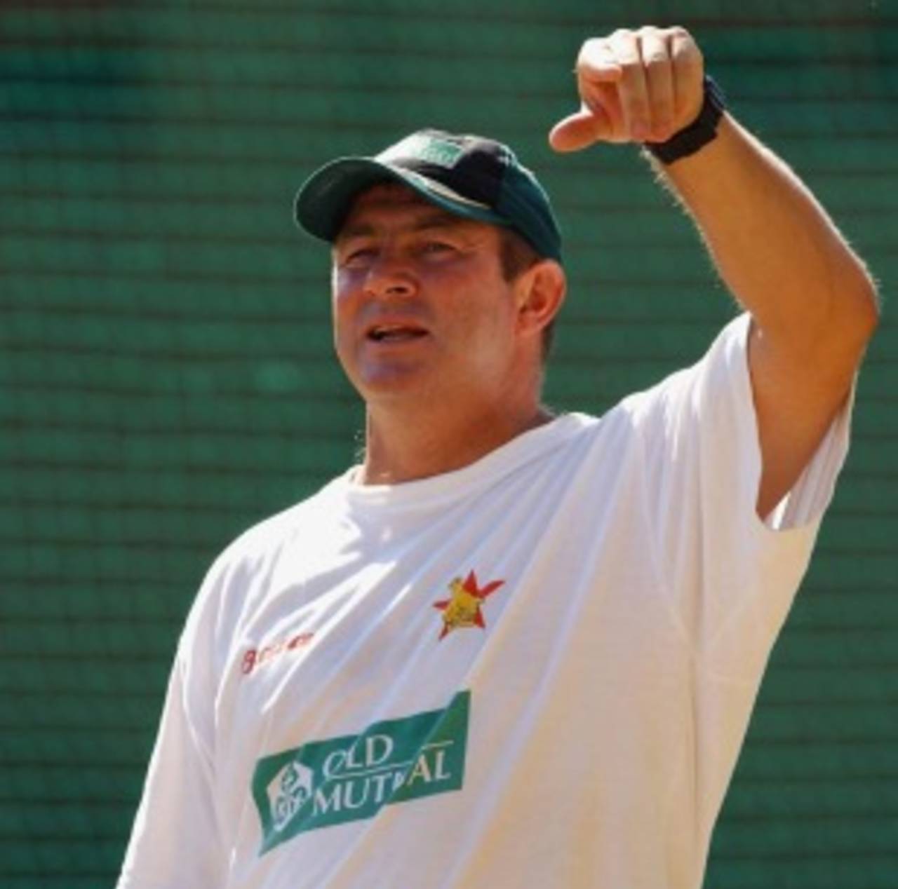Zimbabwe coach Geoff Marsh during a practice session, Bloemfontein, March 11, 2003