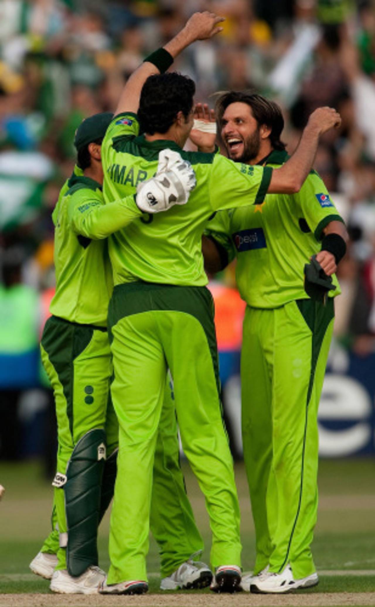 Shahid Afridi led the side with almost as much passion and noise as the Edgbaston crowd&nbsp;&nbsp;&bull;&nbsp;&nbsp;Getty Images
