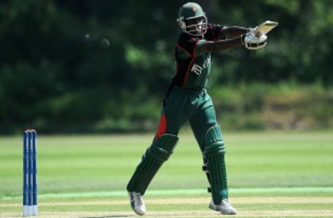 Maurice Ouma top scored with 38, Canada v Kenya, ICC World Cricket League Division 1, Schiedam, July 9, 2010