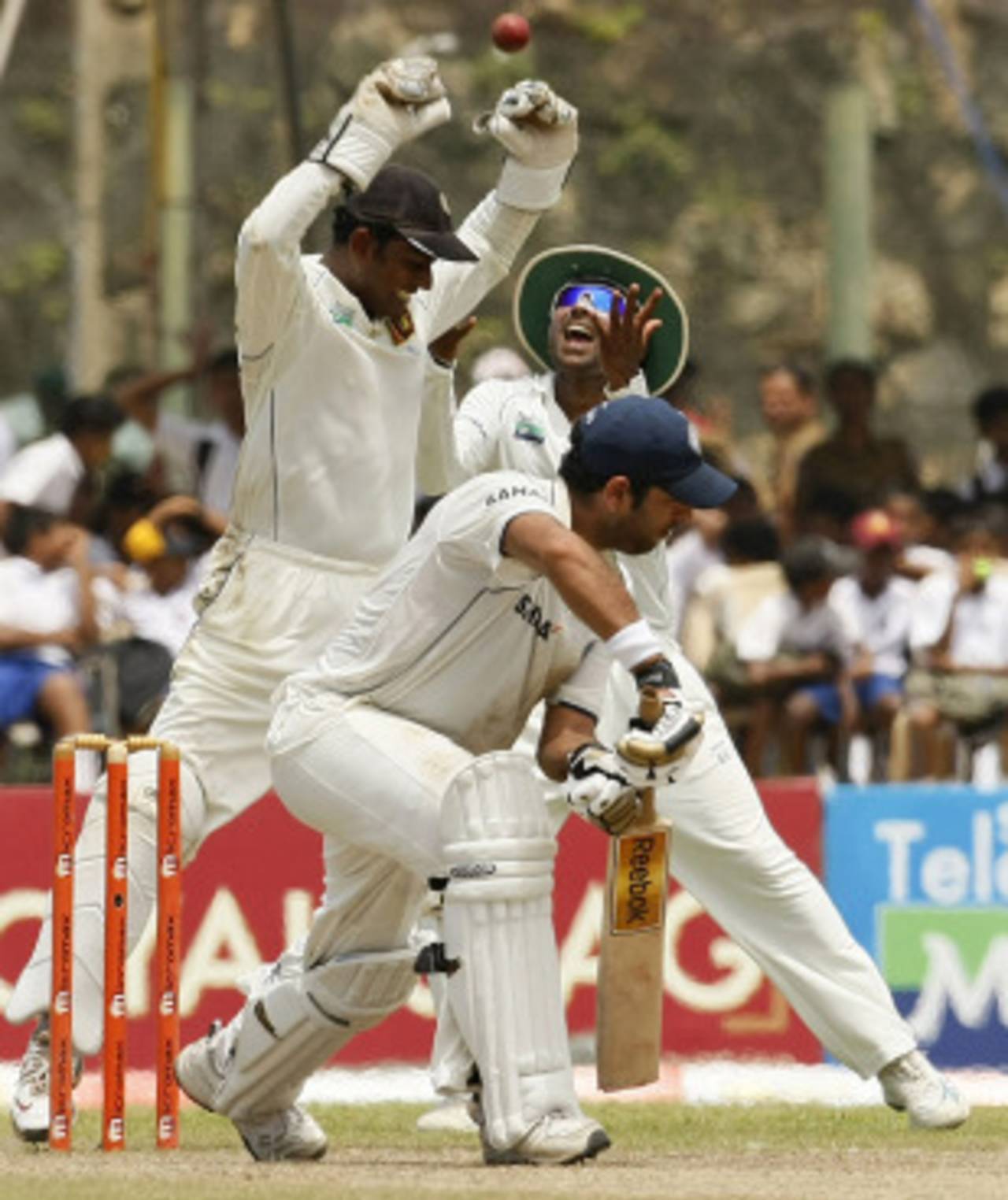 Yuvraj Singh edges to Mahela Jayawardene at slip, Sri Lanka v India, 1st Test, Galle, 4th day, July 21, 2010