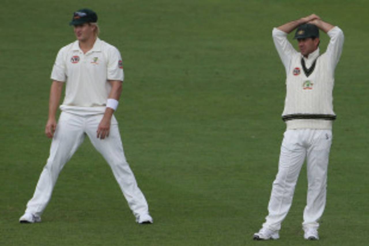 Shane Watson and Ricky Ponting didn't have any answers on the opening day at Leeds&nbsp;&nbsp;&bull;&nbsp;&nbsp;Getty Images