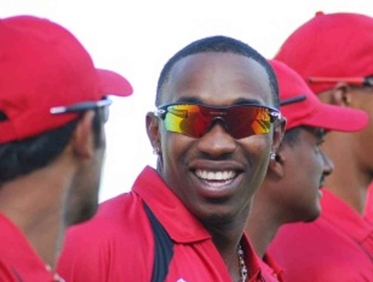 Dwayne Bravo is all smiles ahead of the start of the Caribbean T20, Trinidad and Tobago v Canada, Caribbean T20, 1st match, July 22, 2010