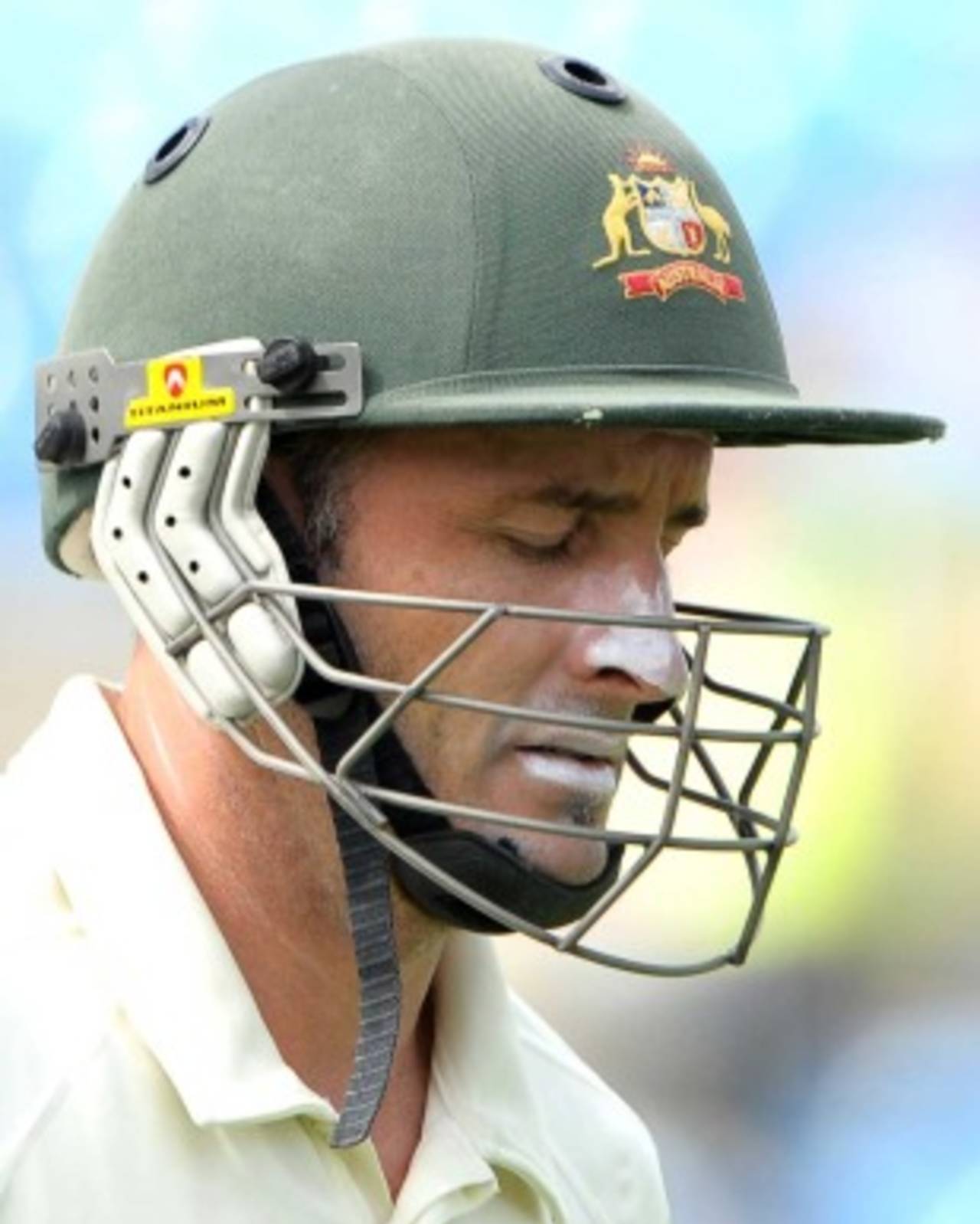 Michael Hussey departs the scene after being caught at slip off Mohammad Aamer, Pakistan v Australia, 2nd Test, Headingley, July 23 2010