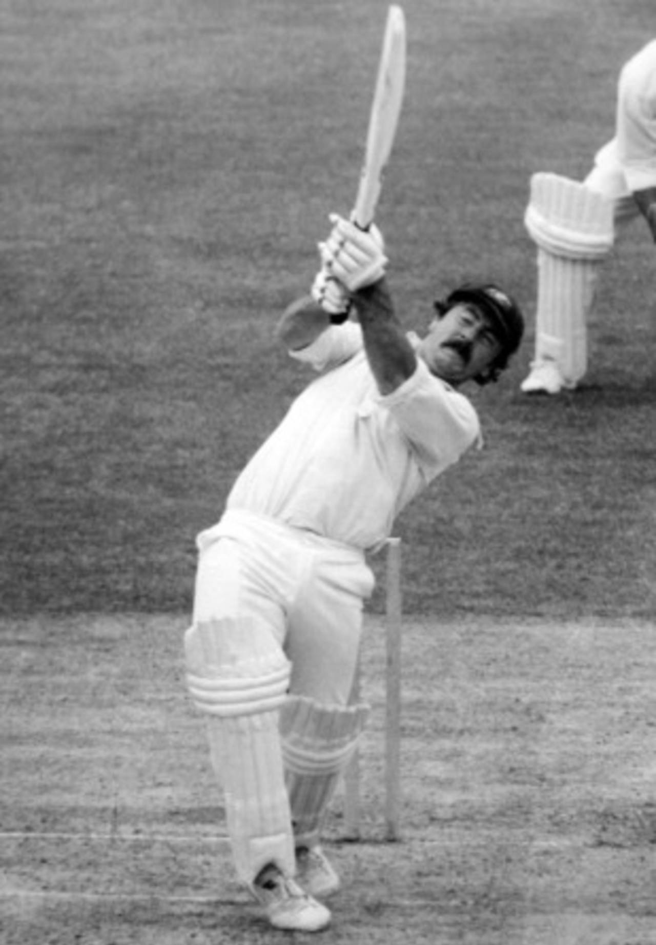 Rod Marsh blasts the ball down the ground, Australia v West Indies, World Cup, The Oval, June 14, 1975
