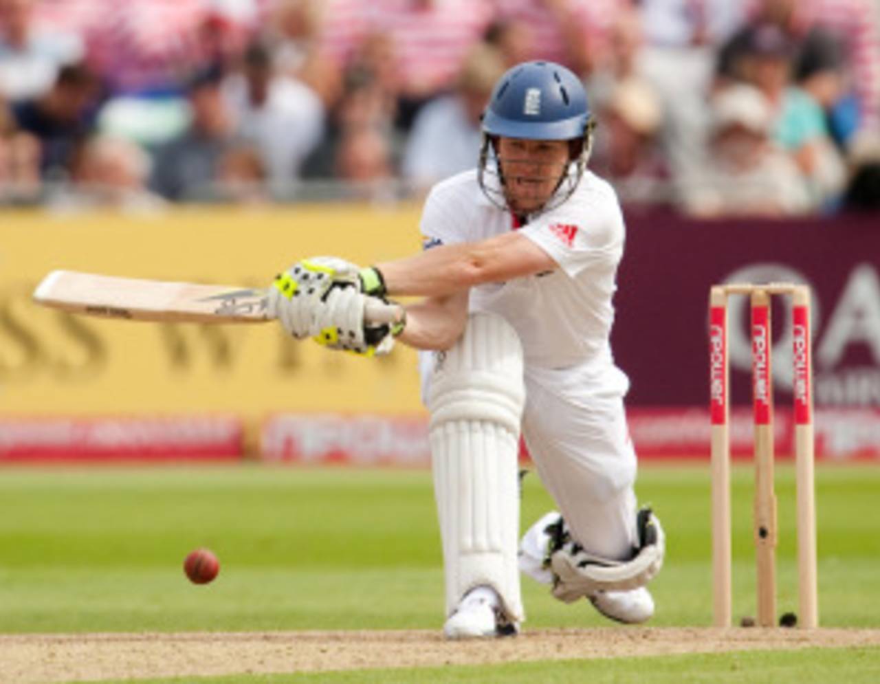 Eoin Morgan had the confidence to bring out the reverse sweep, England v Pakistan, 1st Test, Trent Bridge, July 29, 2010