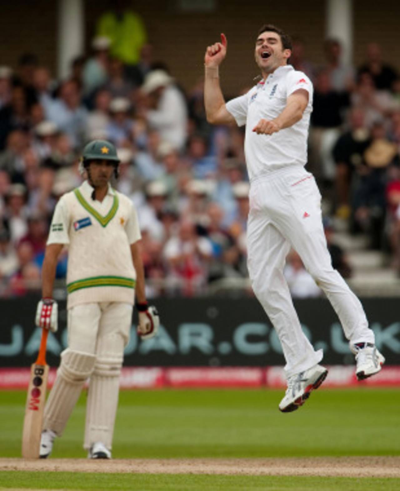 James Anderson caused problems throughout the day for Pakistan's batsmen, England v Pakistan, 1st Test, Trent Bridge, 2nd day, July 30, 2010