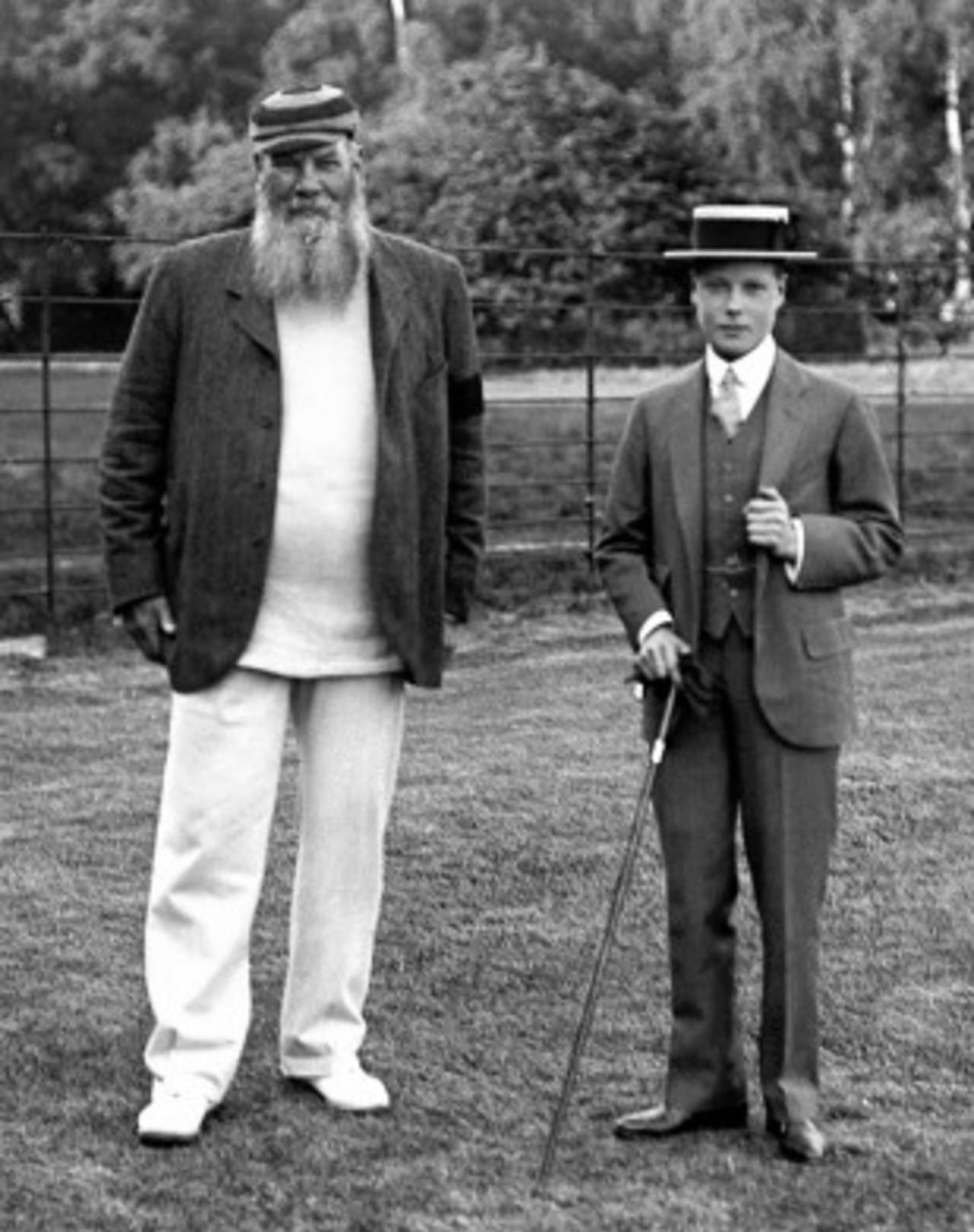 WG Grace with the Prince of Wales, 1911