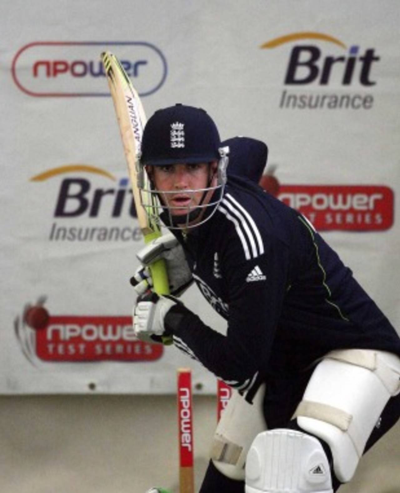 Kevin Pietersen spent time in the indoor nets as he searches for form, Edgbaston, August 4, 2010