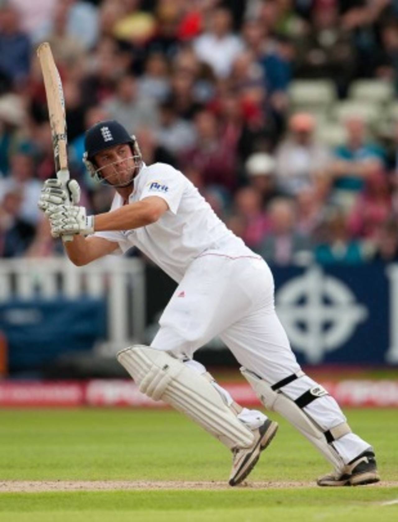 Jonathan Trott collects runs through the leg side, England v Pakistan, 2nd Test, Edgbaston, August 6, 2010