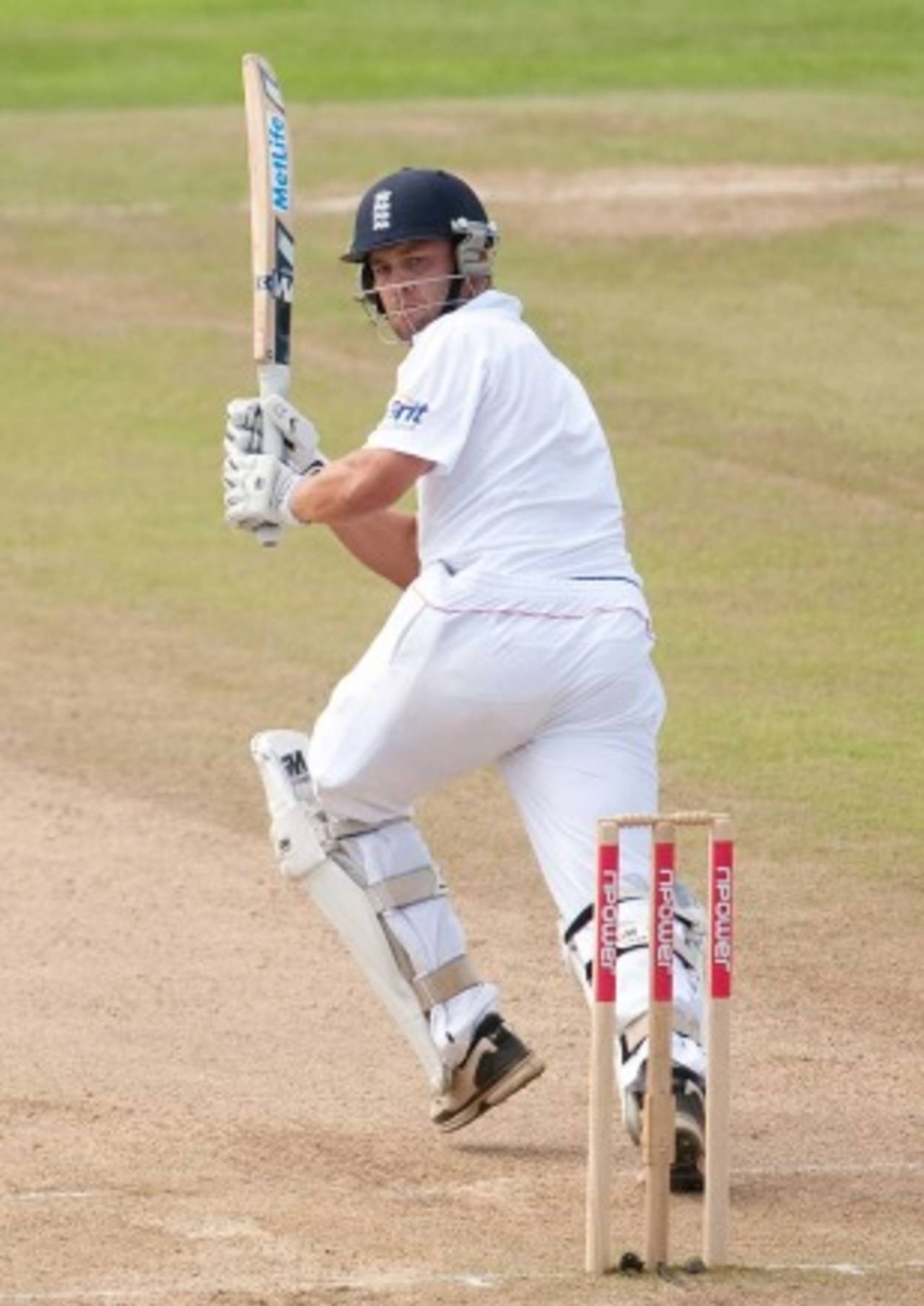 Jonathan Trott flicks down the leg side, England v Pakistan, 2nd Test, Edgbaston, August 9, 2010