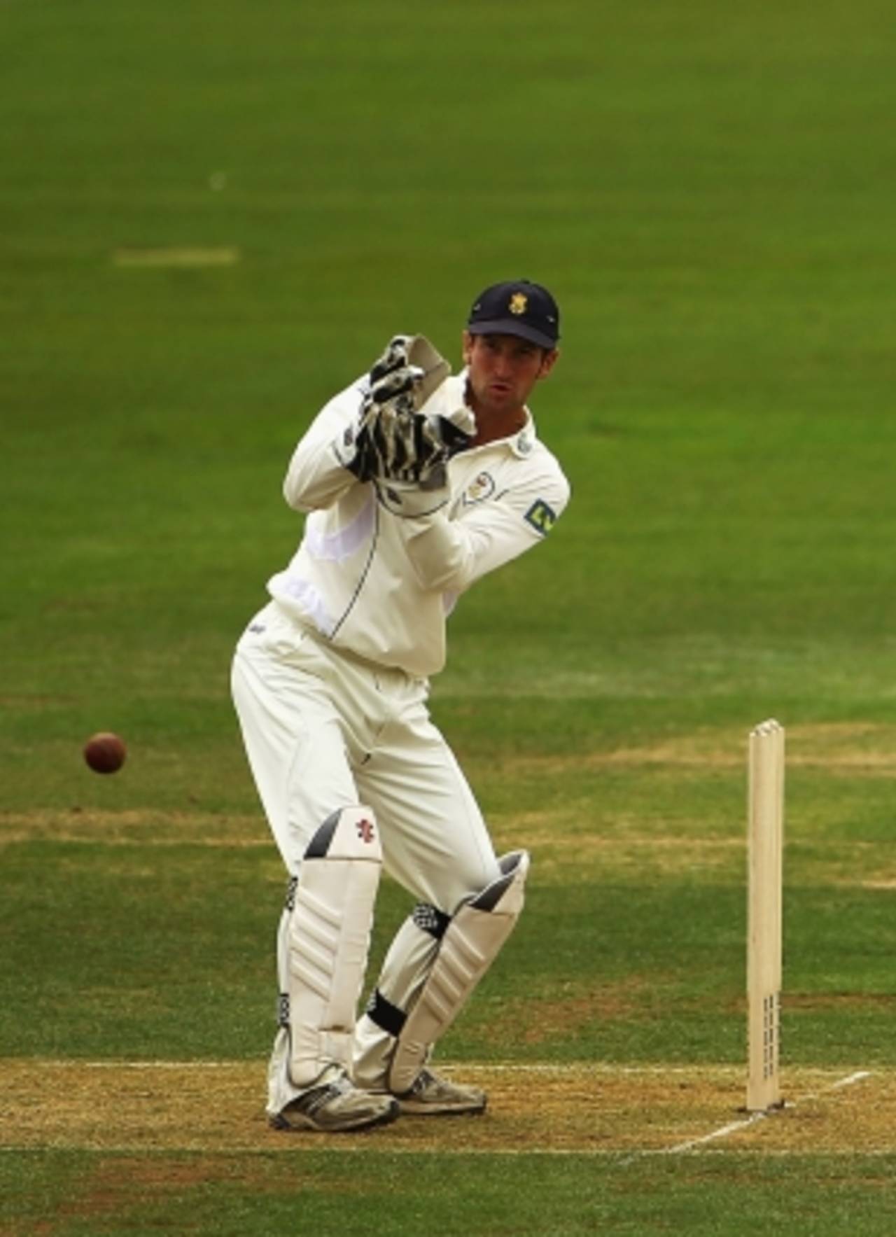Lee Goddard keeps wicket during Australia's tour match against Derbyshire, Derbyshire v Australians, Tour Match, Derby, July 8 2010