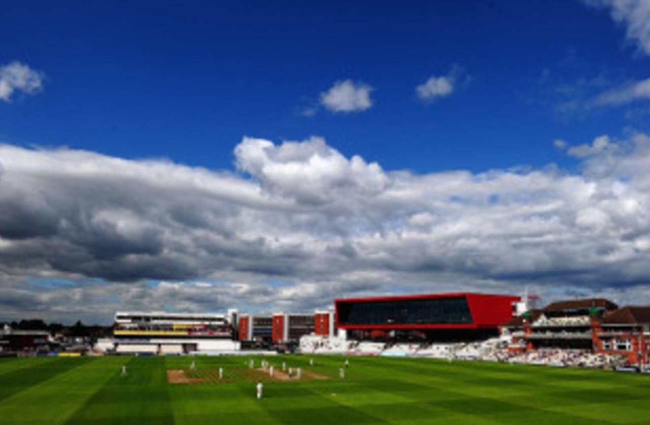 Blue skies greeted the second day of Lancashire's match against Durham at Old Trafford, Lancashire v Durham, County Championship, Division One, Old Trafford, August 10, 2010