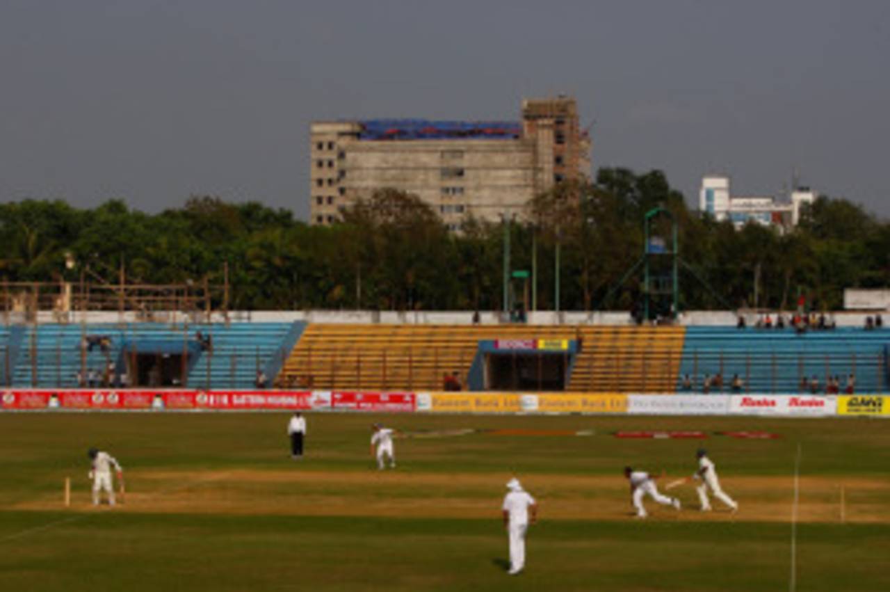 An overview of the Zohur Ahmed Chowdhury Stadium, Bangladesh A v England, March 7, 2010
