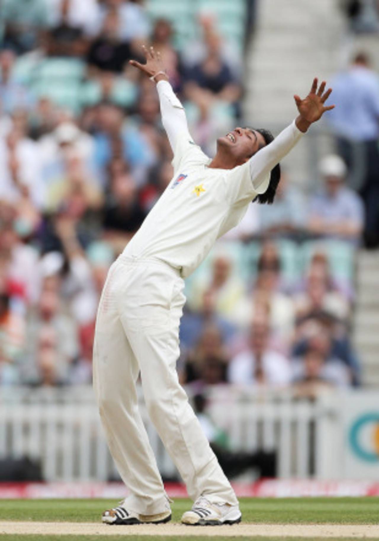 Unbounded joy for Mohammad Amir after he wrapped up England's innings to collect career-best figures, England v Pakistan, 3rd Test, The Oval, August 21, 2010
