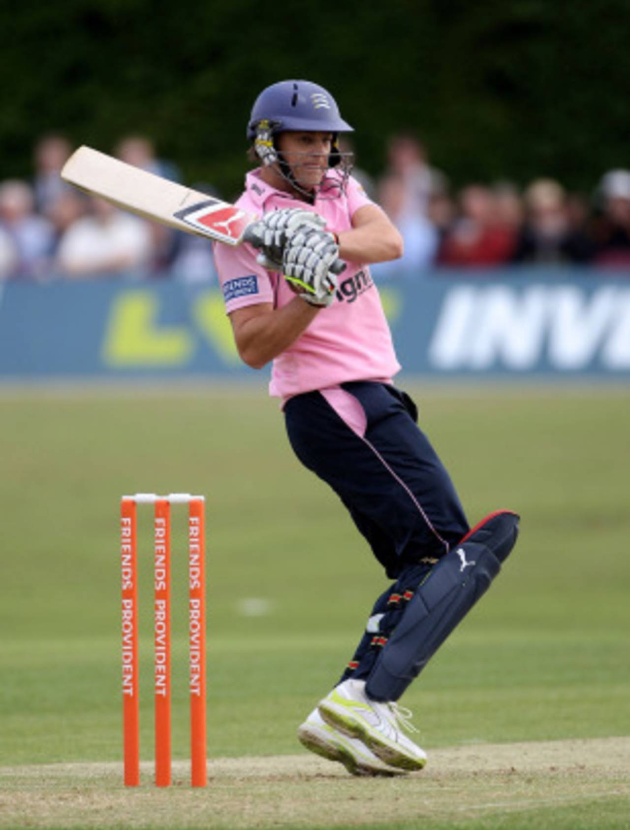 Adam Gilchrist hits out, Glamorgan v Middlesex, Friends Provident t20, Old Deer Park, Richmond, June 15, 2010