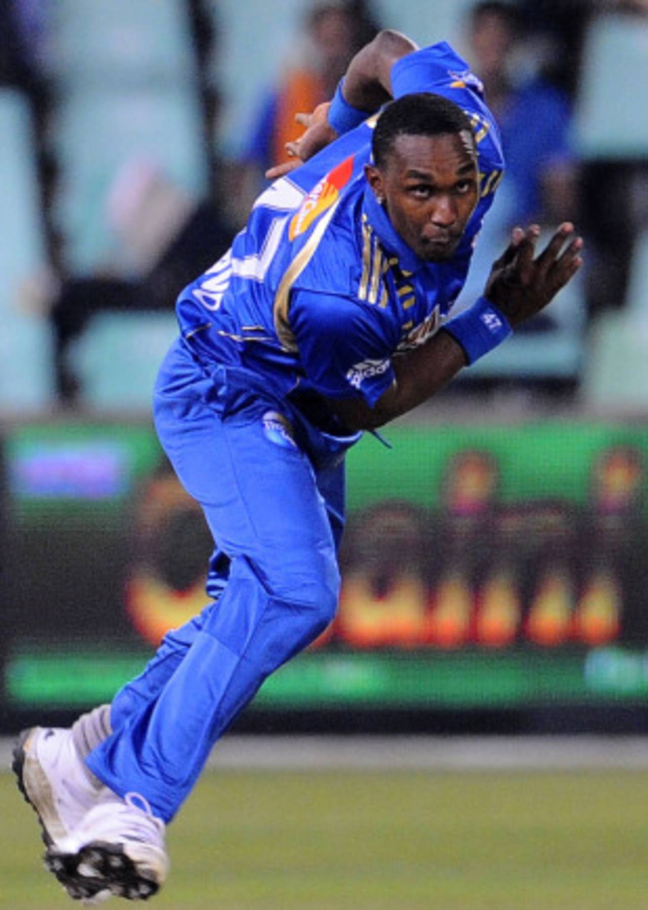 Dwayne Bravo was guilty of bowling too many full-tosses in Mumbai's loss to South Australia&nbsp;&nbsp;&bull;&nbsp;&nbsp;AFP