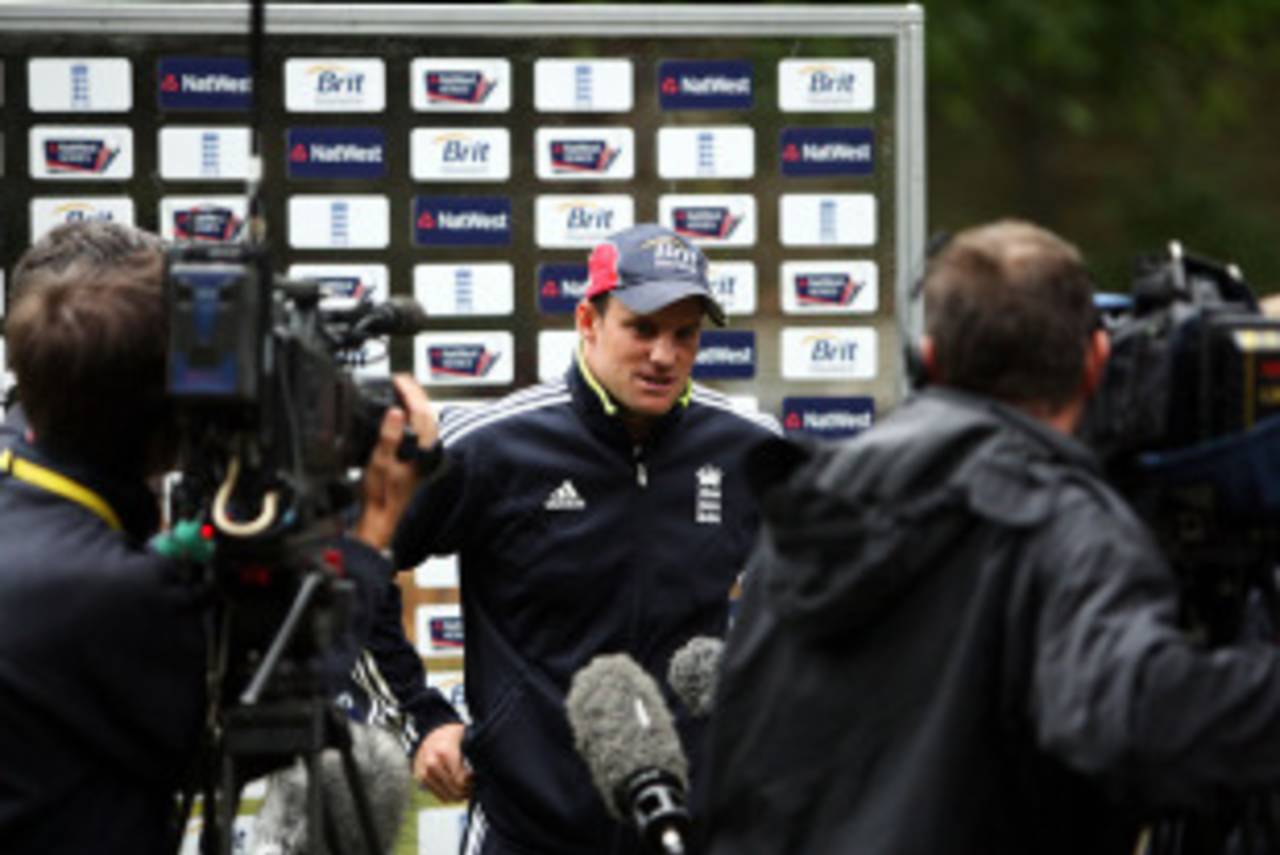 Andrew Strauss was again left facing questions about corruption, Lord's, September 19, 2010
