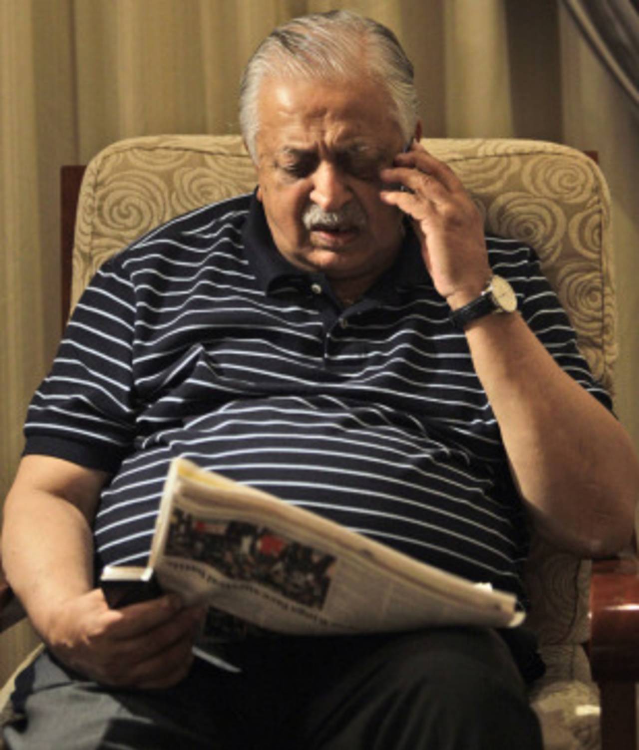 PCB chairman Ijaz Butt after terming the match-fixing murmurs a conspiracy to defraud Pakistan, Dubai, September 20, 2010