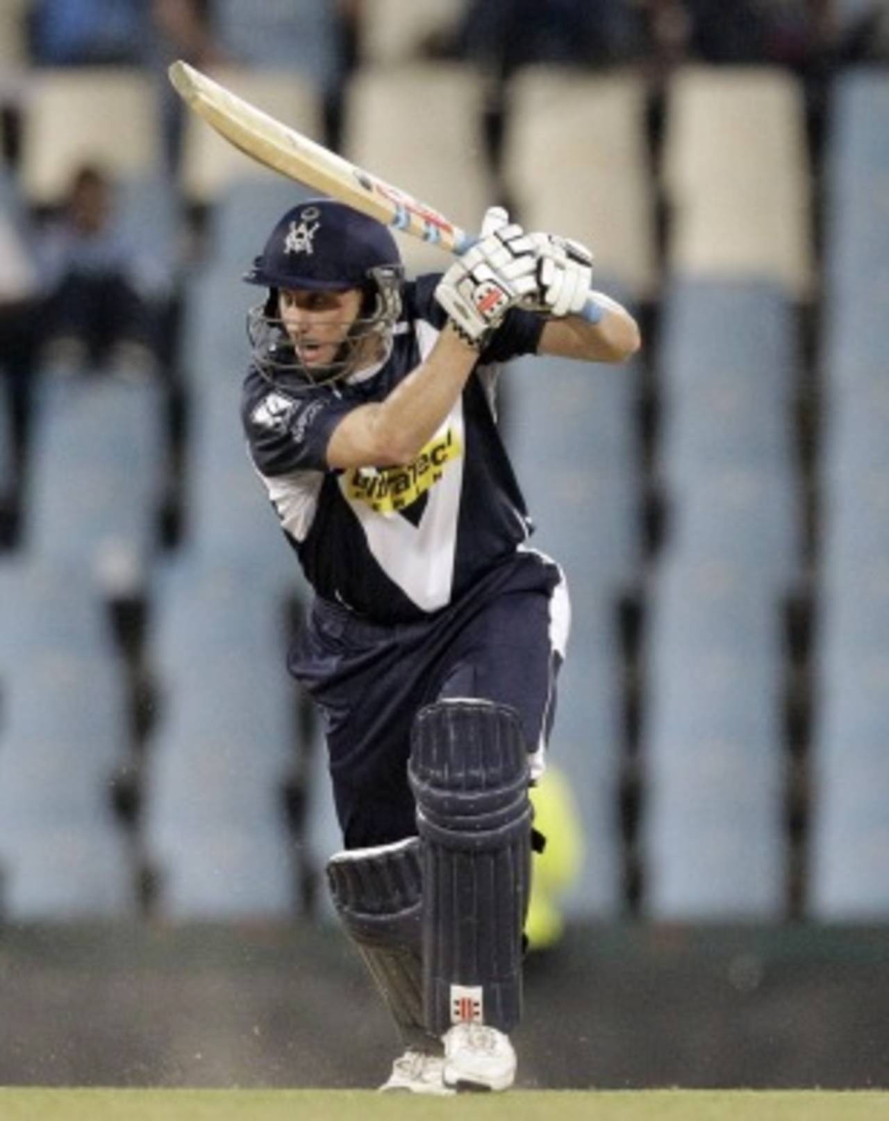 David Hussey crunches the ball through the off side, Victoria v Wayamba, Champions League Twenty20, Centurion, September 20, 2010