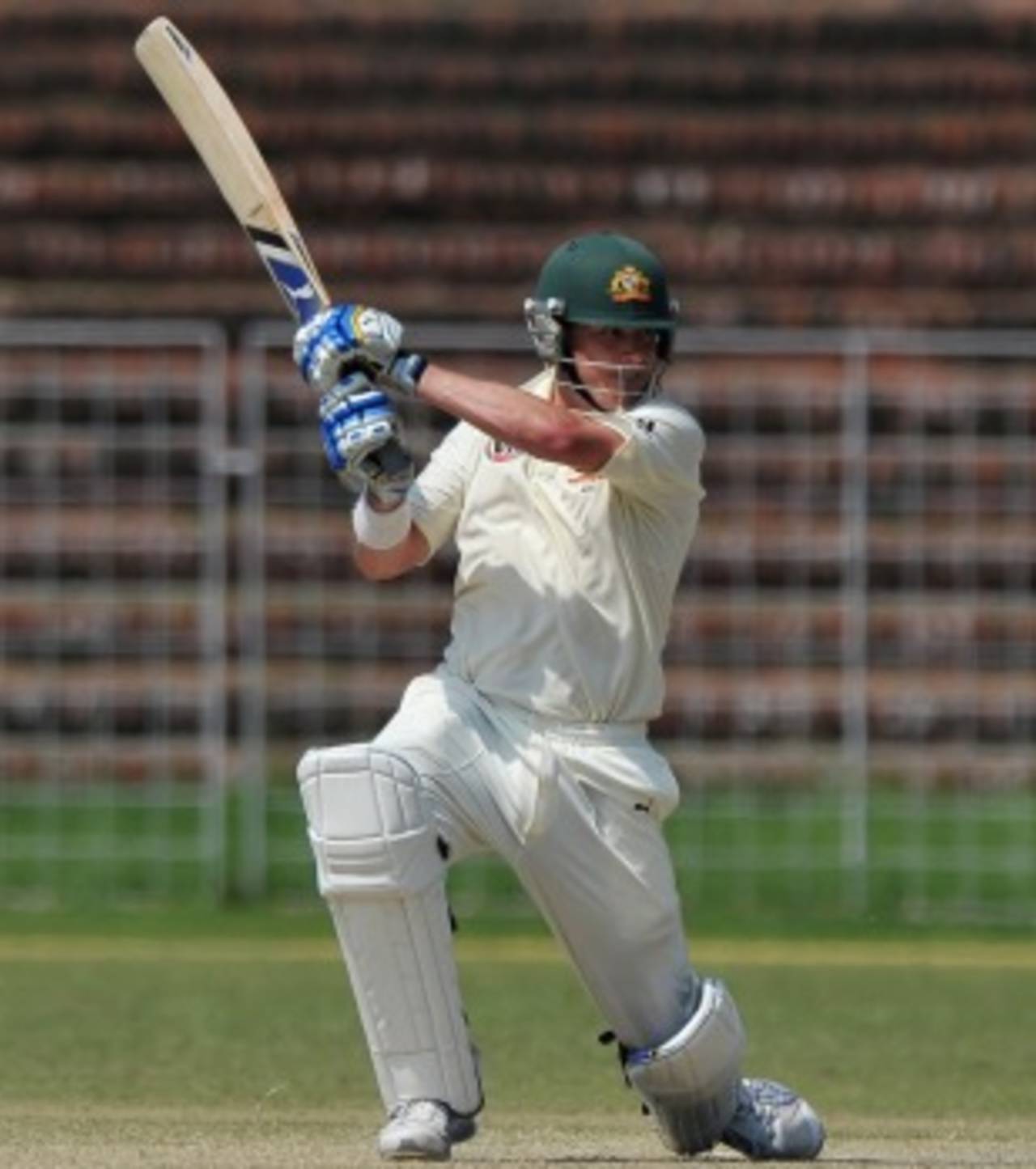 Marcus North struck 19 fours in his century, Board President's XI v Australians, 2nd day, Chandigarh, September 26, 2010
