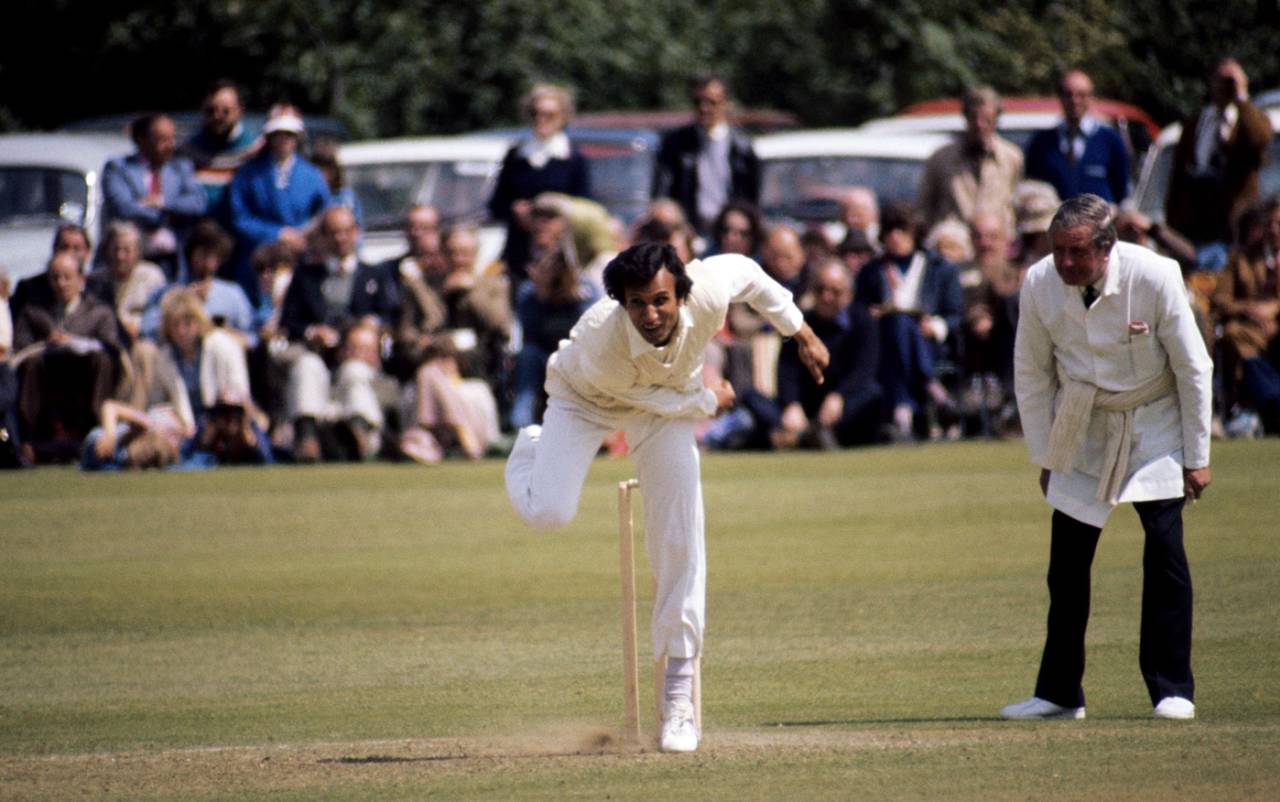 Asif Iqbal took 1 for 33, Kent v Sussex, Benson & Hedges Cup, Canterbury, June 8, 1977