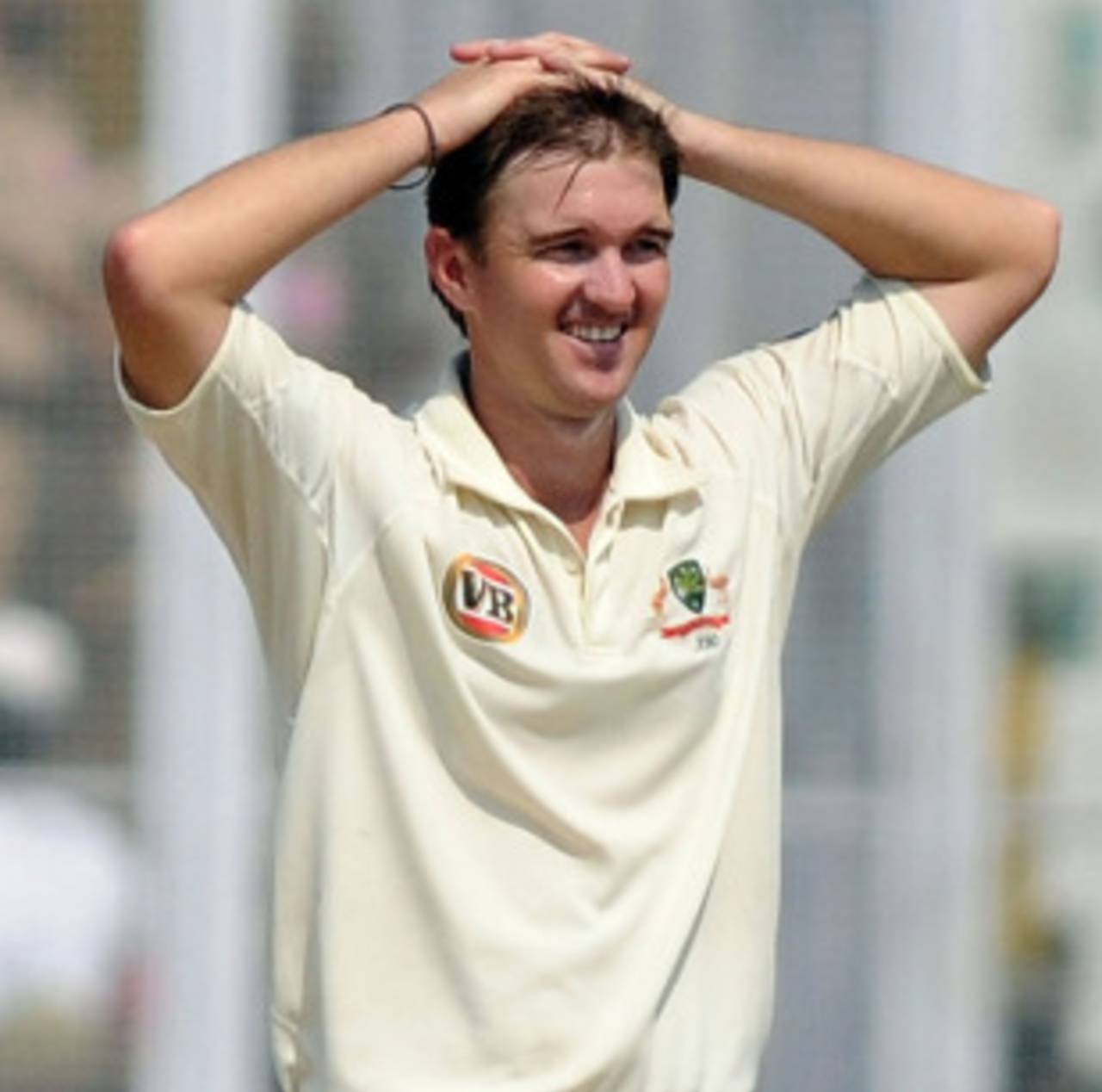 Nathan Hauritz bowled without much success, India v Australia, 1st Test, Mohali, 3rd day, October 3, 2010