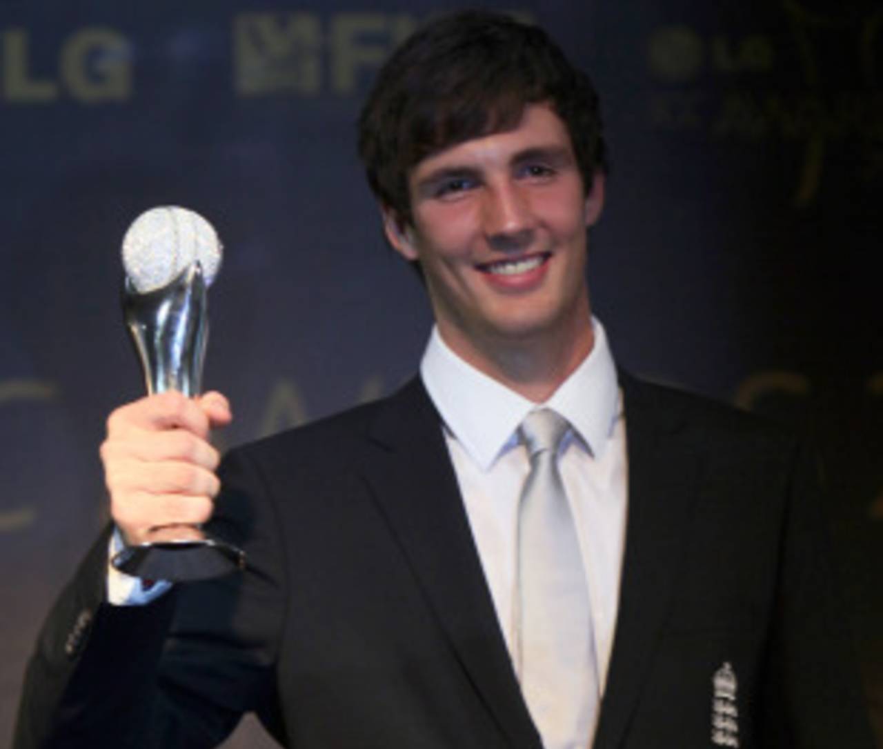 Steven Finn, the England fast bowler, was named the ICC's Emerging Player at the 2010 ICC Awards, Bangalore, October 6, 2010