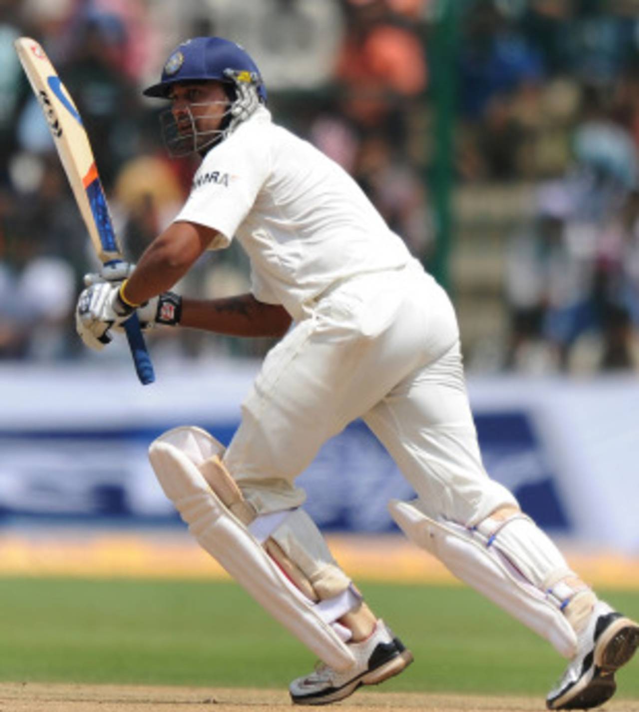 M Vijay made 139 before he was dismissed, India v Australia, 2nd Test, Bangalore, 3rd day, October 11, 2010