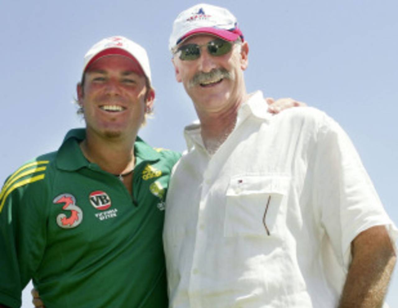 Shane Warne went past Dennis Lillee's record for most wickets in a calendar year, Australia v South Africa, 1st Test, Perth, 3rd day, December 18, 2005