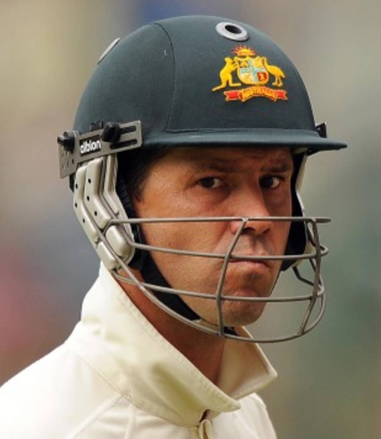 Ricky Ponting clearly isn't happy after his dismissal, India v Australia, 2nd Test, Bangalore, 4th day, October 12, 2010