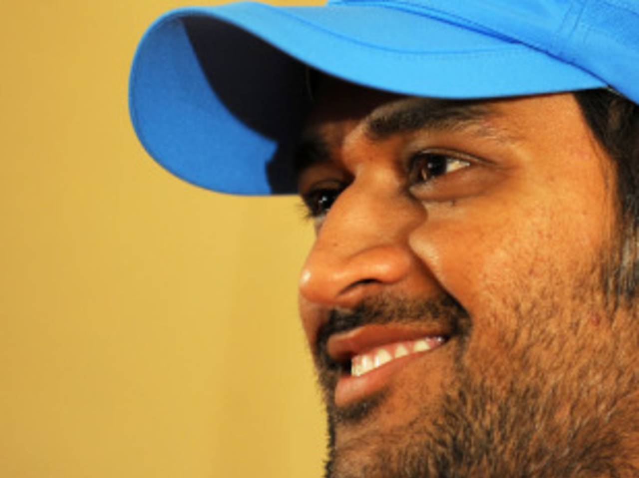 MS Dhoni addresses the press ahead of the first ODI, Kochi, October 16, 2010