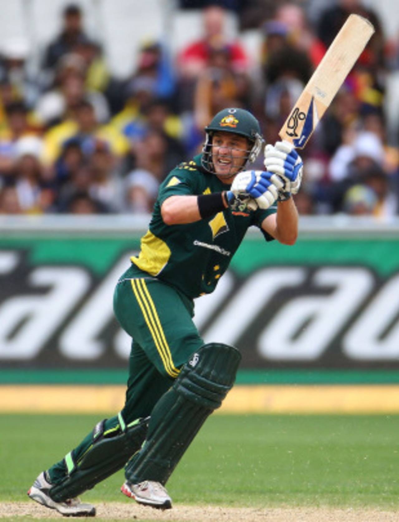 Mike Hussey found the boundary just once in his 71&nbsp;&nbsp;&bull;&nbsp;&nbsp;Getty Images