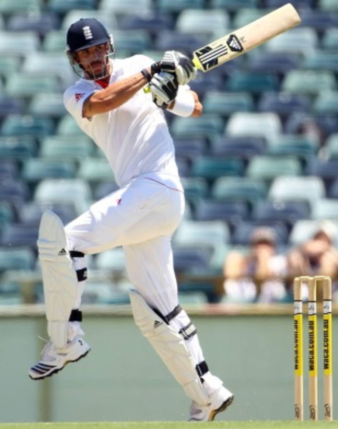 Kevin Pietersen steadied England at the WACA, Western Australia v England XI, 2nd day, Perth, November 6, 2010