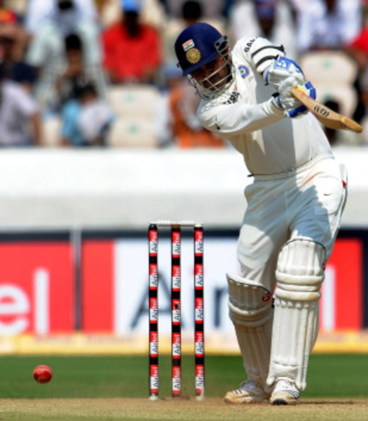 Virender Sehwag reached his half-century off 70 balls, India v New Zealand, 2nd Test, Hyderabad, 2nd day, November 13, 2010