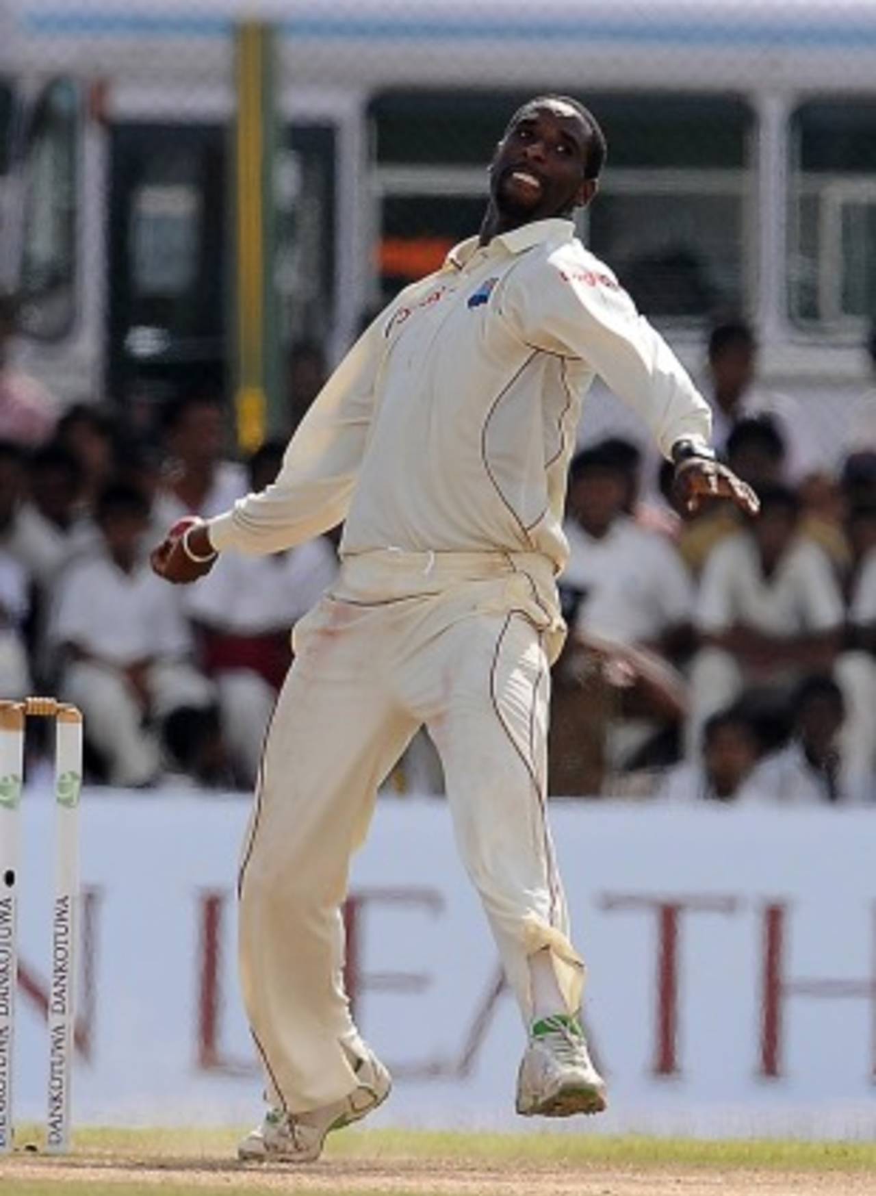 Shane Shillingford picked up four wickets, Sri Lanka v West Indies, 1st Test, Galle, 4th day, November 18, 2010