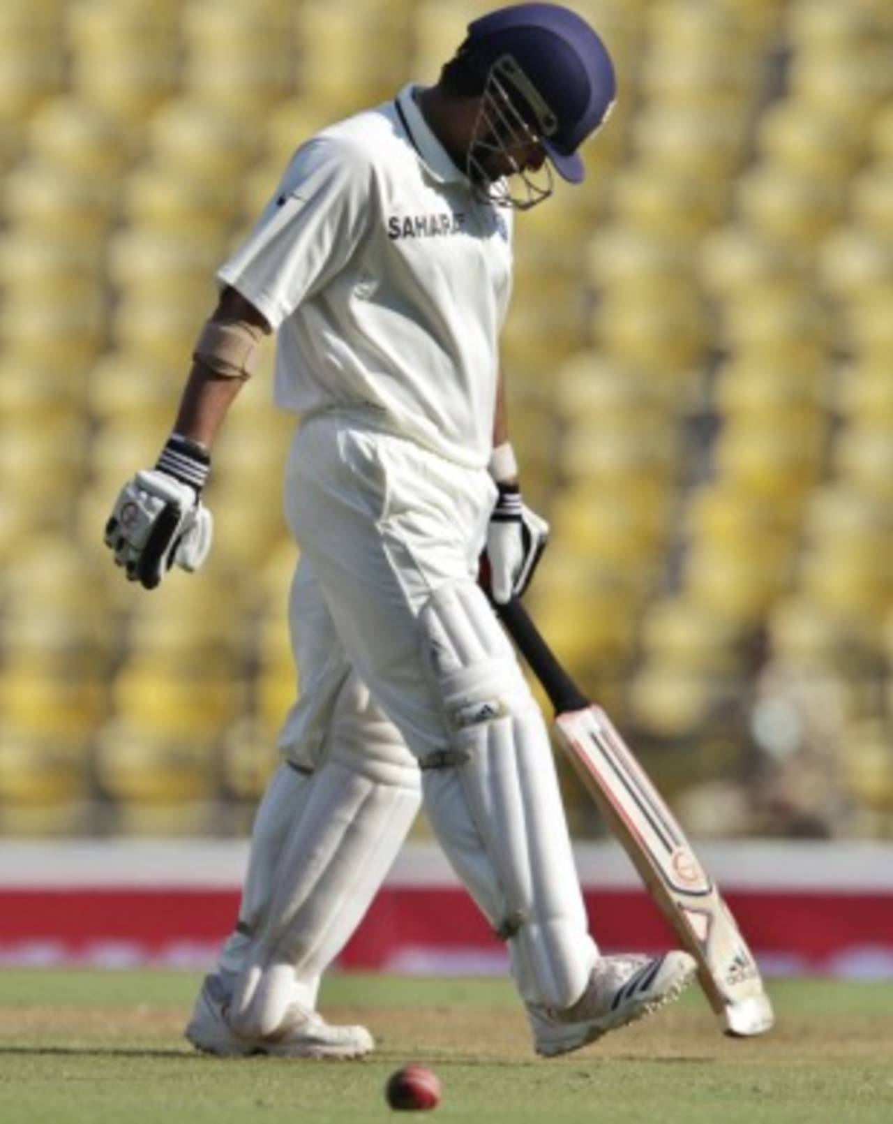 Sachin Tendulkar's wait for Test century No. 50 continued, India v New Zealand, 3rd Test, Nagpur, 3rd day, November 22, 2010