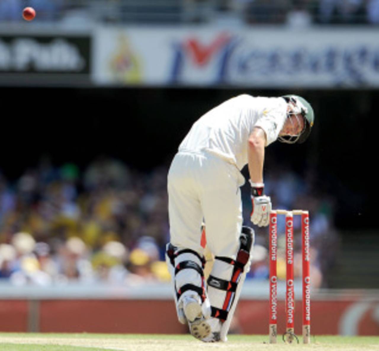 Michael Clarke was roughed up by the England quicks during a tough stay&nbsp;&nbsp;&bull;&nbsp;&nbsp;AFP